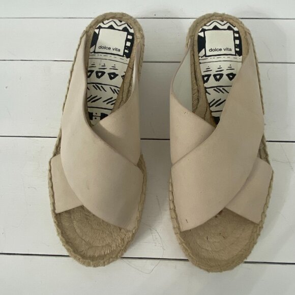 Dolce Vita Loki Sandy Demi Slip On Comfort Espadrilles Wedges Sandals, Size 6 - Picture 6 of 13